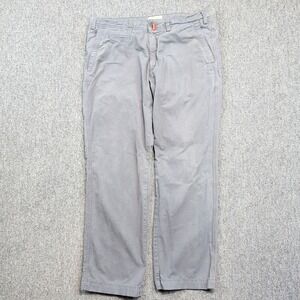 The Field Portugal Chino Pants 38x32 Gray Cotton Straight Leg Quiet Luxury Men